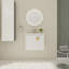 Meuble-lavabo mural 24 po avec lavabo, porte à fermeture en douceur et conception imperméable durable pour les petits espaces-116332405