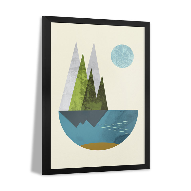 «Earth Earth», affiche encadrée par Flatowl, H 24 po x l 16 po
