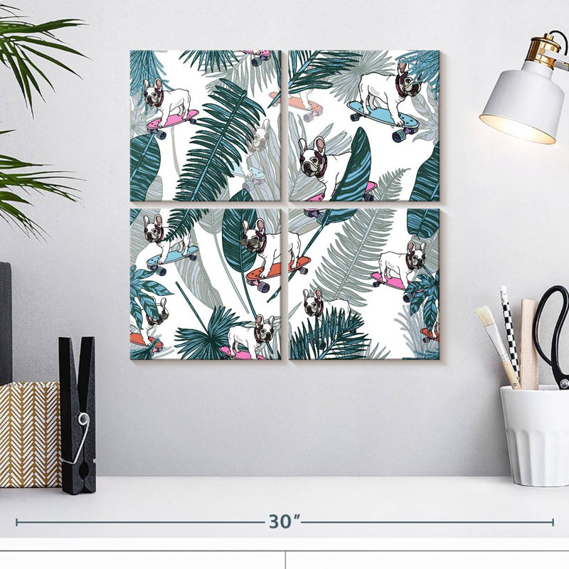 Bouledogue français tropical Kerner, H 18 po x l 18 po