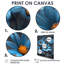 Monochromes bleu et gris marguerites brumeuses Photo II - marguerites Wall Art salon-172197118-172197111