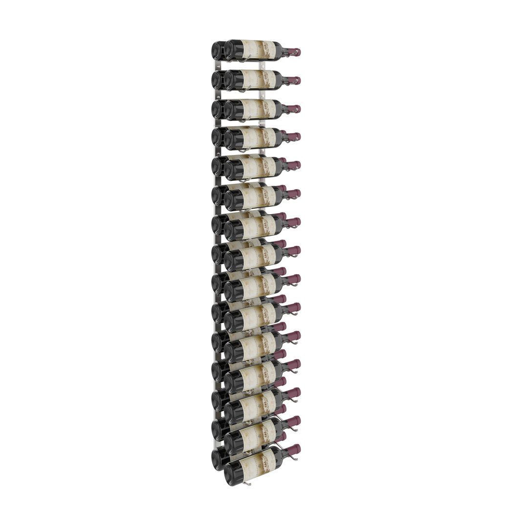 Indurial 18 Bottle Wall Mounted Wine Bottle Rack Rebrilliant