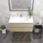 Ensemble de meuble-lavabo mural simple l 42 po Turnerville-1158338026