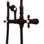 Ensemble de robinet de douche 10 x 28 1/2 avec douche à main Abbey, bronze huilé
