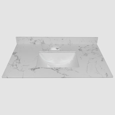 37 Stone Material Single Double Bathroom Vanity Top Sink