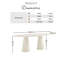 Edzard Statement Pedestal Oval Marble Effect 6-8 Seater Dining Table-842129562