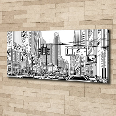 Streets Of New York - Wrapped Canvas Print