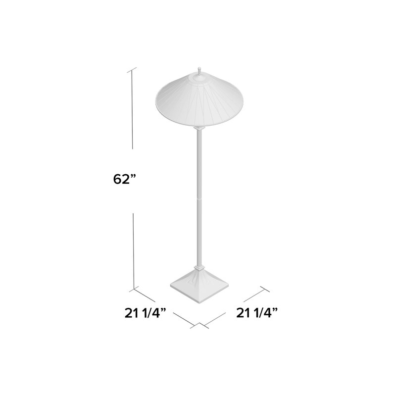 Finchamp 62'' Bronze Traditional Floor Lamp