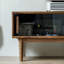 Meuble télé moderne et simple en noyer noir-107124964
