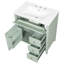 Meuble-lavabo autoportant de 30 po avec lavabo et rangement multifonctionnel-133488896-133488900
