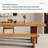 Brown Rectangular Solid Wood Dining Table-183149465