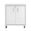Armoire de garage roulante en blanc-2033852708