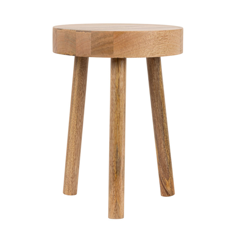 Round Mango Wood Stool