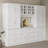 78.7'' H X 110'' W 11-Drawer Bookcase With Glass Doors