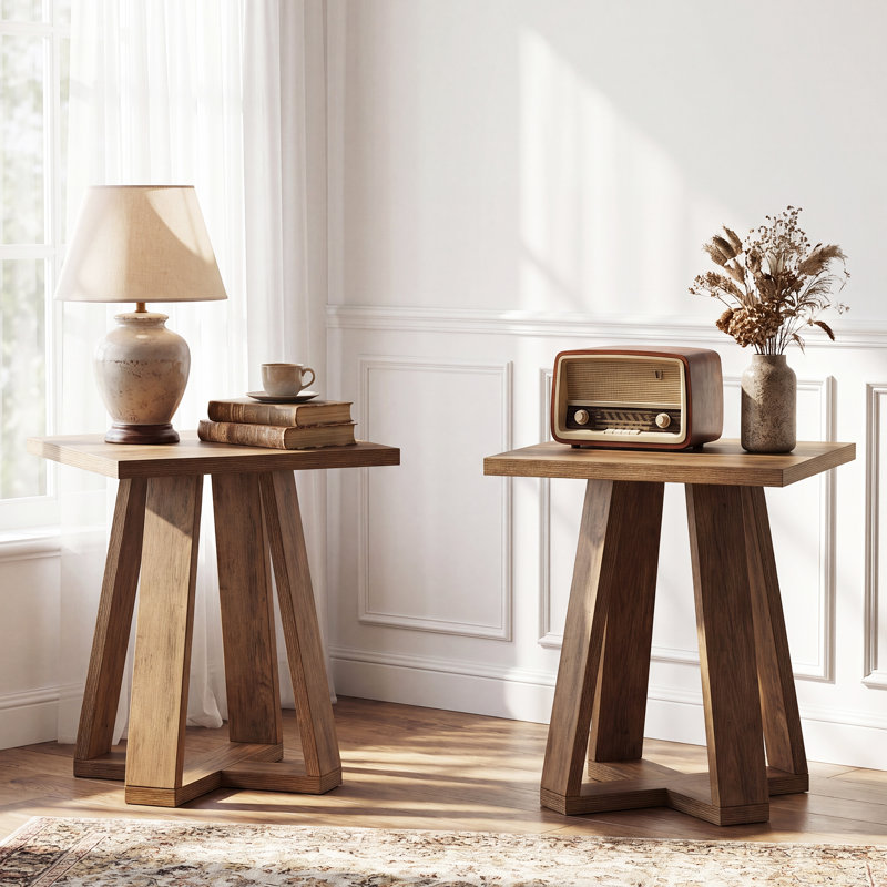 Table de bout carrée (ensemble de 2)