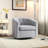 Ravreet 29.5'' Wide Modern Wide Soft Linen Upholstered Tufted Arm Accent Chair with Swivel-474794075