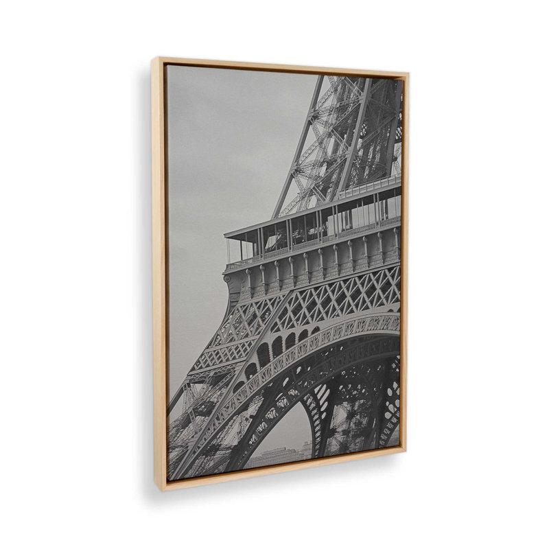 Toile roulée Paris Heights, Cadre américain en érable flottant, H 12,75 po x l 18,75 po x P 1,75 po