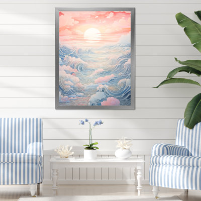 «Japon Kanagawa Wave Horizon», reproduction sur toile