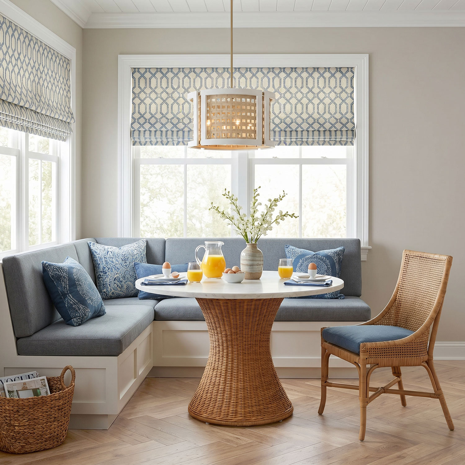 4 - Light Dimmable Drum Chandelier