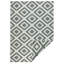 Malta flat-weave rug in green/cream-71403427