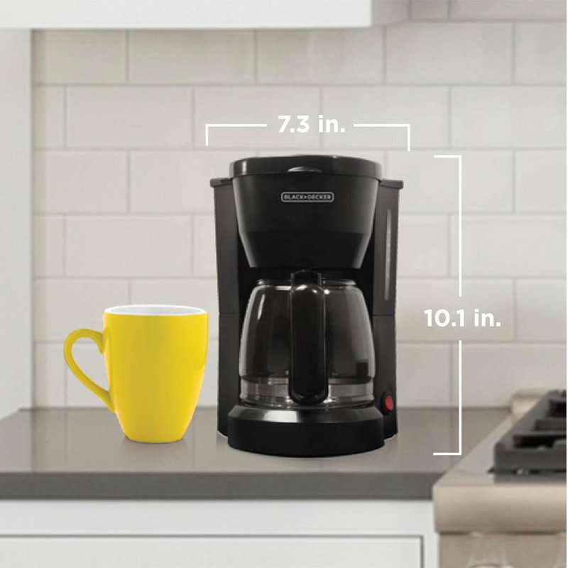 Cafetière 5 tasses Black + Decker, noir, DCM600B