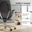 Fauteuil de direction haut de gamme en cuir véritable à dossier haut, revêtement en relief, fauteuil de bureau à domicile inclinable, hauteur et profondeur de siège réglables -1238640504