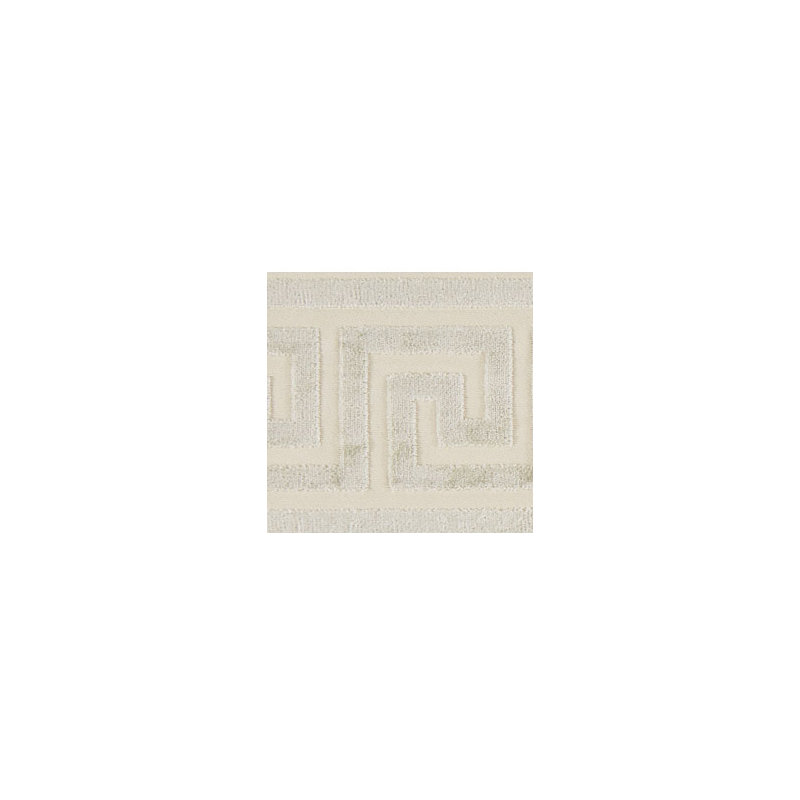 Oriana Greek Key Velvet Tape Fabric, Mist