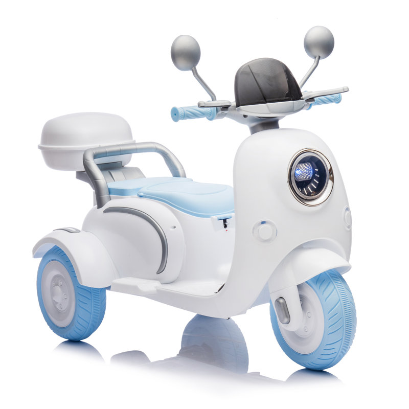 Moto à piles pour enfants avec télécommande parentale, éclairage DEL, musique intégrée pour enfants