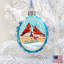 Keepsake 3'' Handmade Glass Photo Ornament