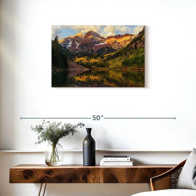 Alvord Maroon Bells Landscape, 20" H x 30" W