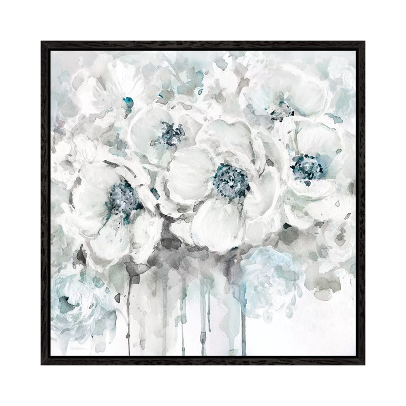 Spring Blues II by Carol Robinson - Wrapped Canvas Print, Black Framed, 45.72 cm H x 45.72 cm W