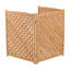 Écran de clôture pour climatiseur en bois massif l 32,68 po x P 32,68 po Joywood