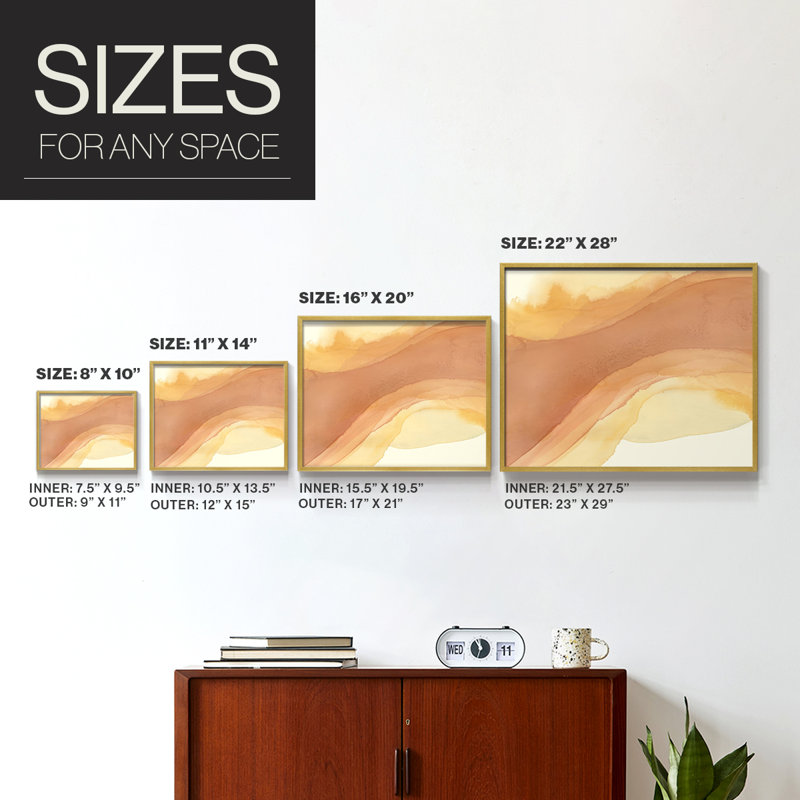 Sunset Layers II -Framed Print - Restickable
