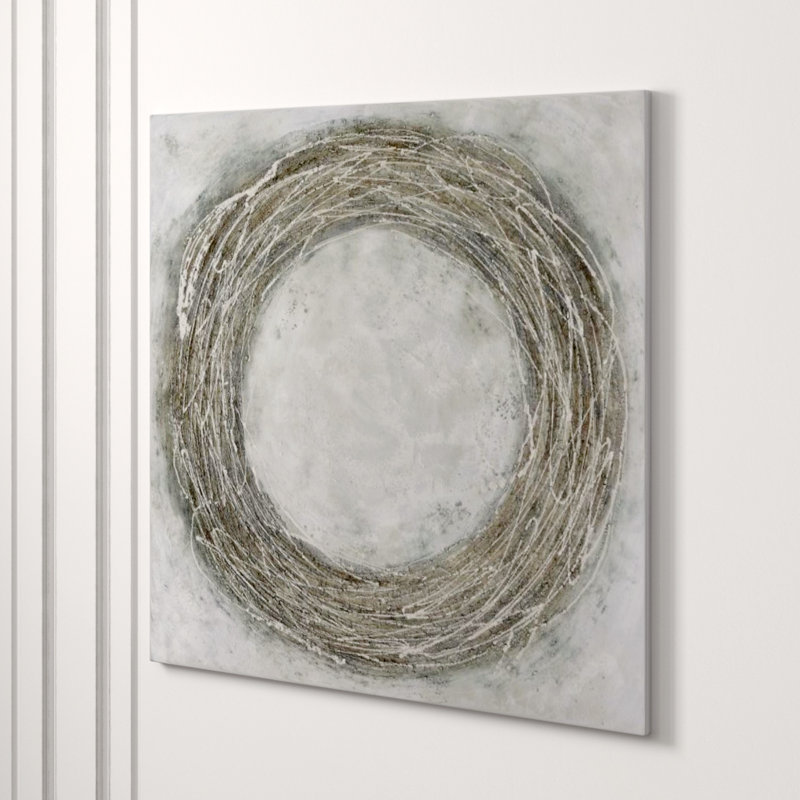 Outward Wood Glitter Print by Beverly Fuller, Glass Coat