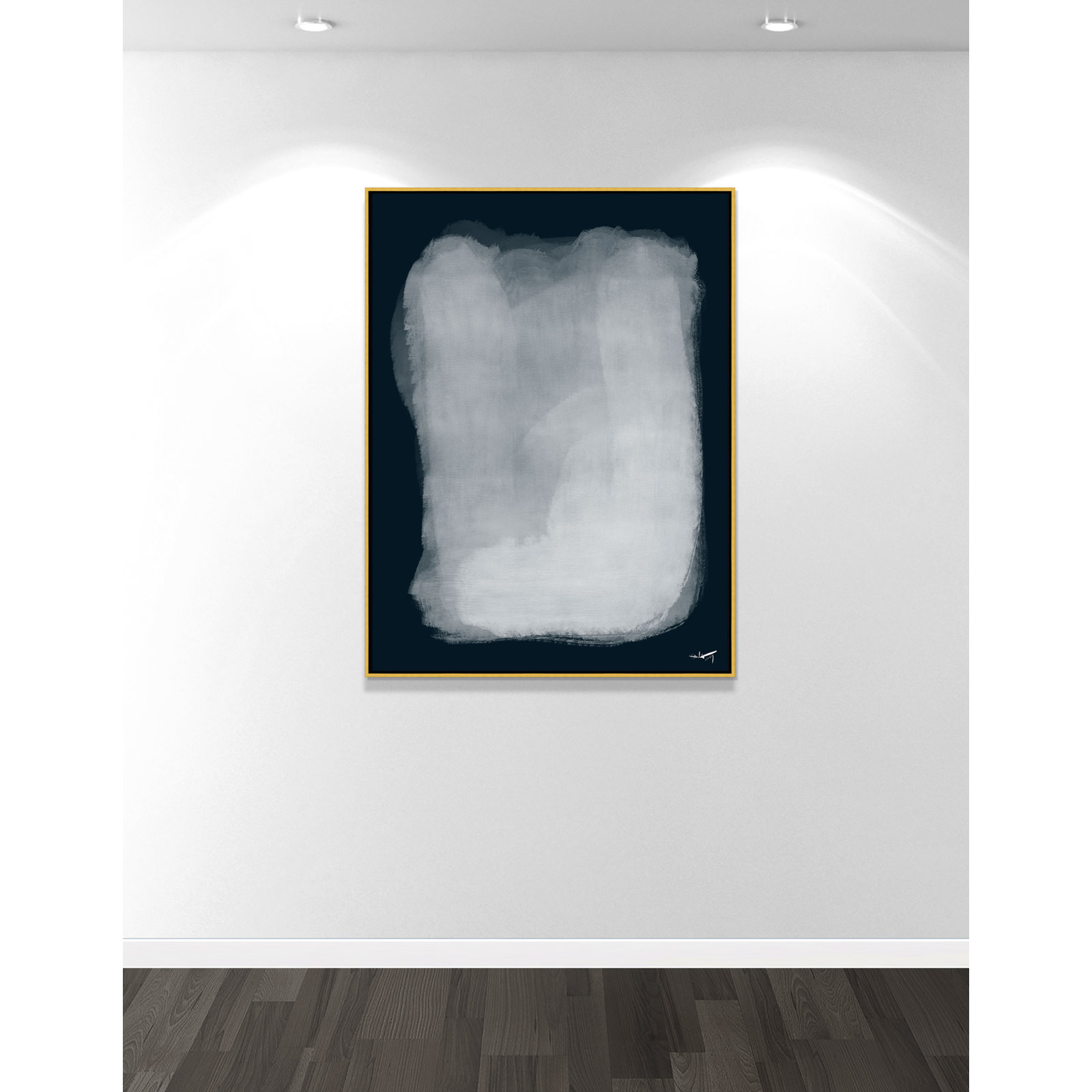 Gelder "Calme 001" Print by N.Atelier, 49.5" H x 37.5" W, Gold