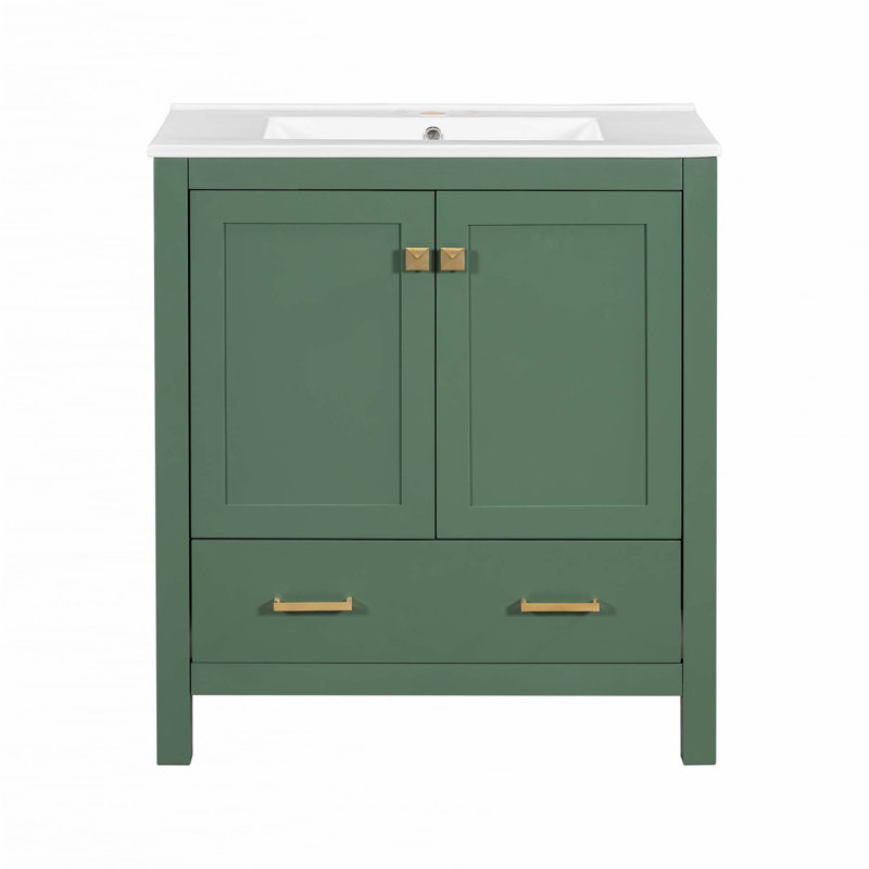 30" Bathroom Vanity With Single Sink