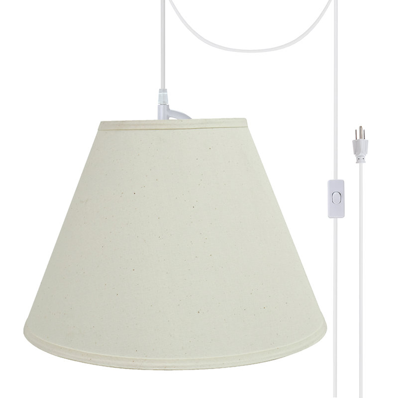 Luminaire suspendu pour 2 lumières unique Saffo, Blanc cassé