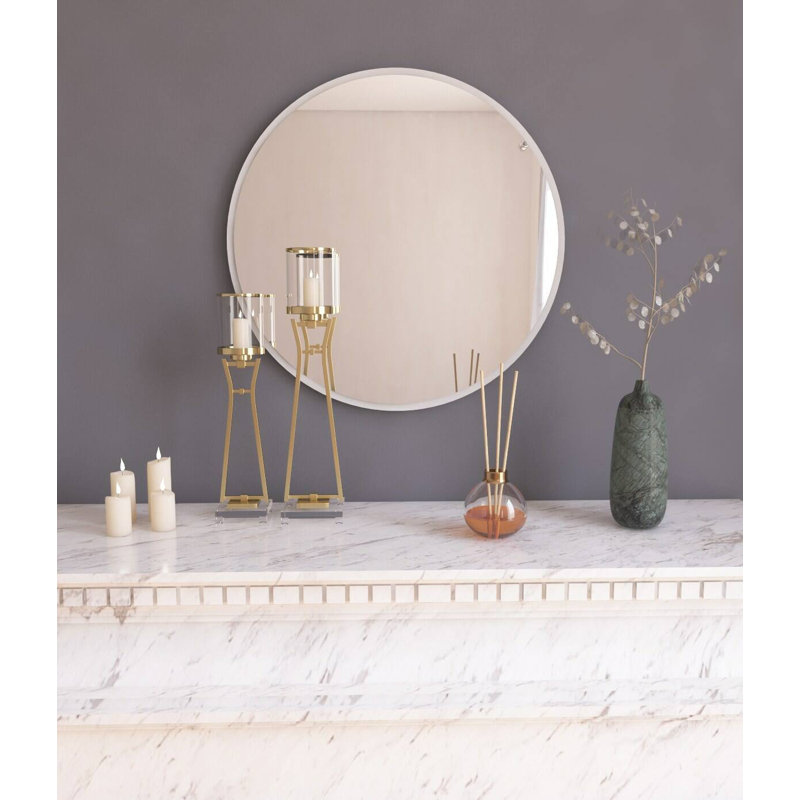 Peerson Mirror, 60cm H x 2.20cm W, White