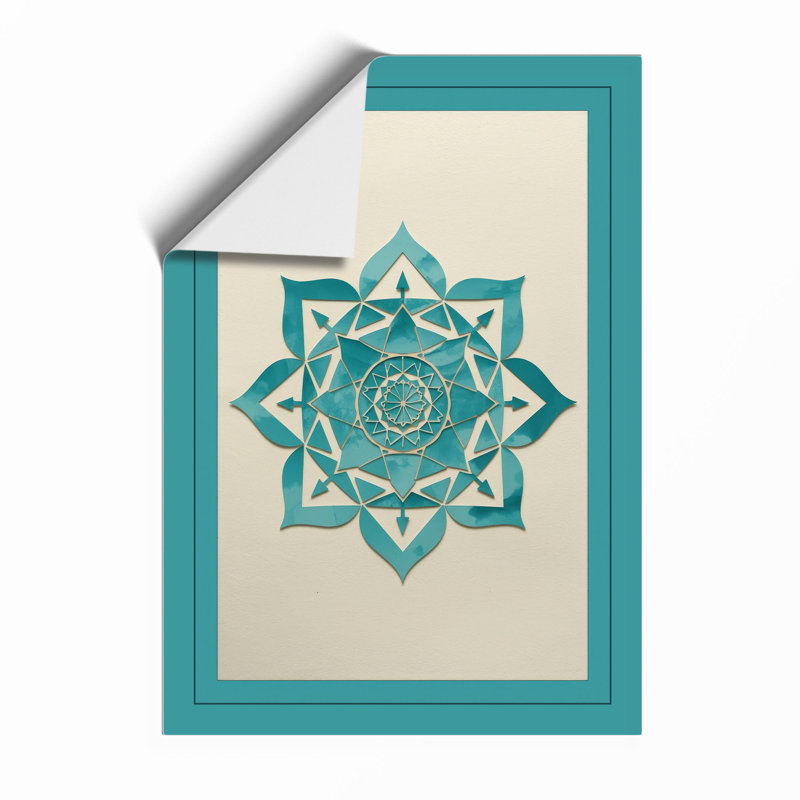 Mandala Geometric - Framed Print, Unframed, A3 - 42.0 x 29.7 cm