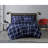 Truly Soft Printed Windowpane Percale Ring Stitch Plaid Comforter Set-1610644096-1610644103