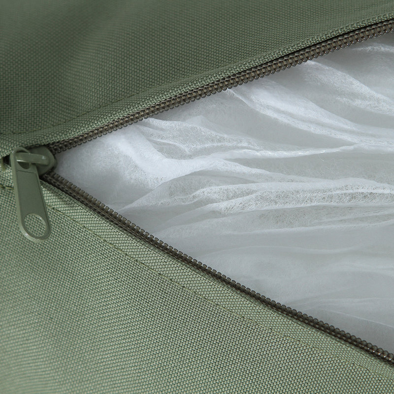 Causeuse et table en acier, blanc cassé et vert, Vert