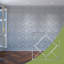 Panneaux muraux décoratifs en acrylique Hudson, moyen, l 15 3/8 po x H 15 3/8 po x T 1/8 po, miroir argent-2100200233-2100200244