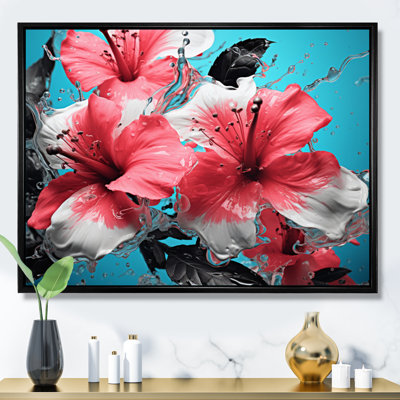 " Pink Blue Botanical Symphony I "