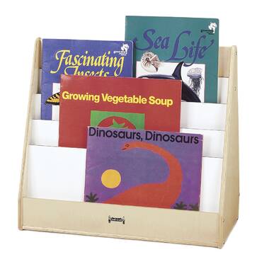 Jonti-Craft® 16 Compartment Manufactured Wood Book Display