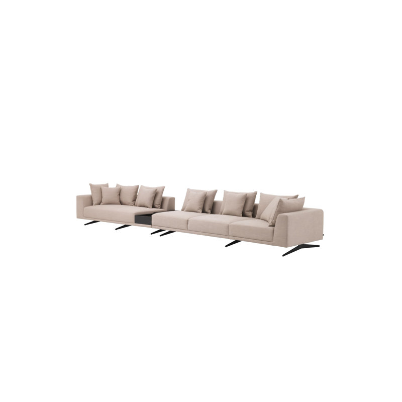 Endless Modular Sectional, Sand Avalon Polyester Blend