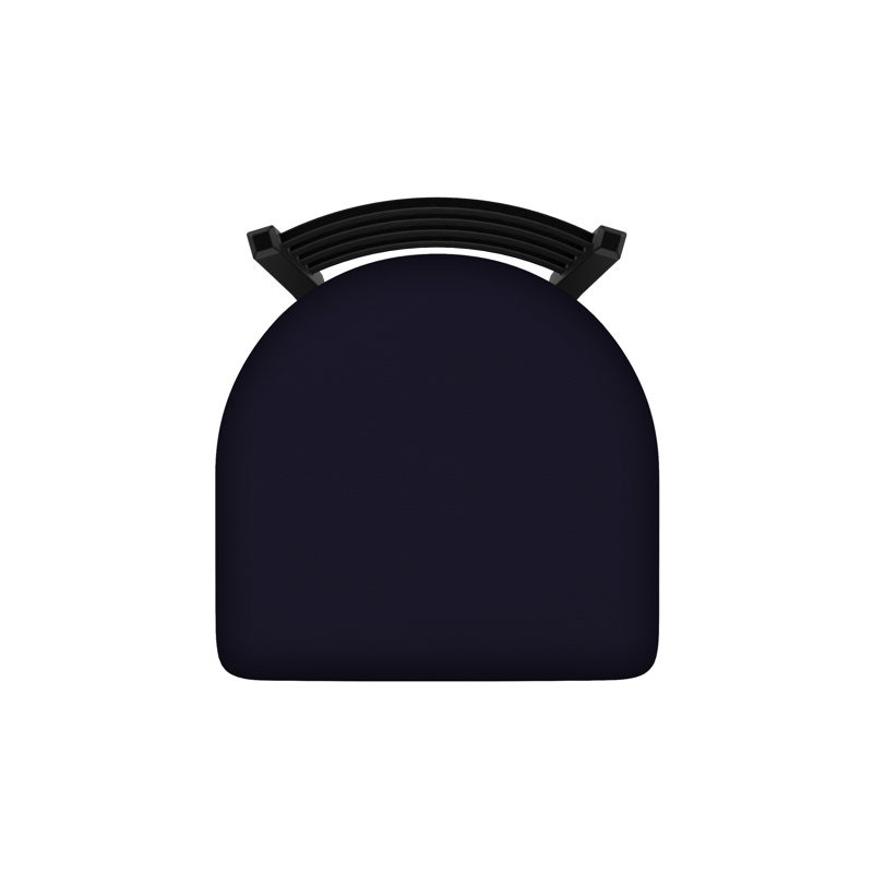 Tabouret de bar pivotant de 36" Evers, Noir froissé, Vinyl-Canter Twilight, Extra Tall (36” Seat Height)