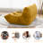 Armless 3-Seat Togo Three Seater Large Bean Bag Sofa-86514323-113399986