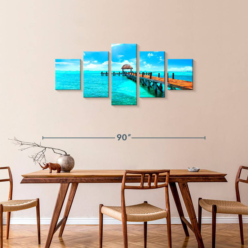 Caribbean Paradise, 34" H x 74" W