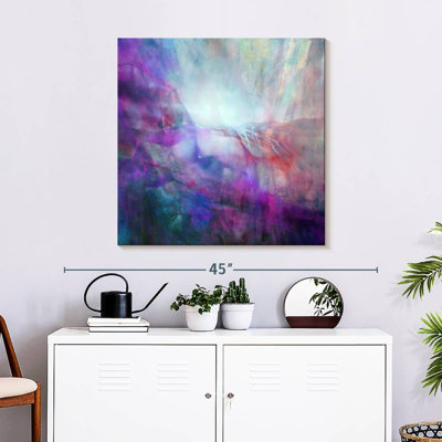 Avery Drifting - Composition In Purple And Turquoise