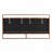 Brown&Gray Leather Bed with 2pcs Night Lights-1903016598