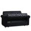 Collection noire avec rangement. Chenille recouverte de tissu d'ameublement en chenille Se transforme rapidement en lit. Rangement interne facile à nettoyer, noir. Tissu, fabrication, pour espaces compacts. Quick Sleeper